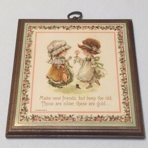 Hallmark Wooden Plaque Made in U.S.A. Friends​